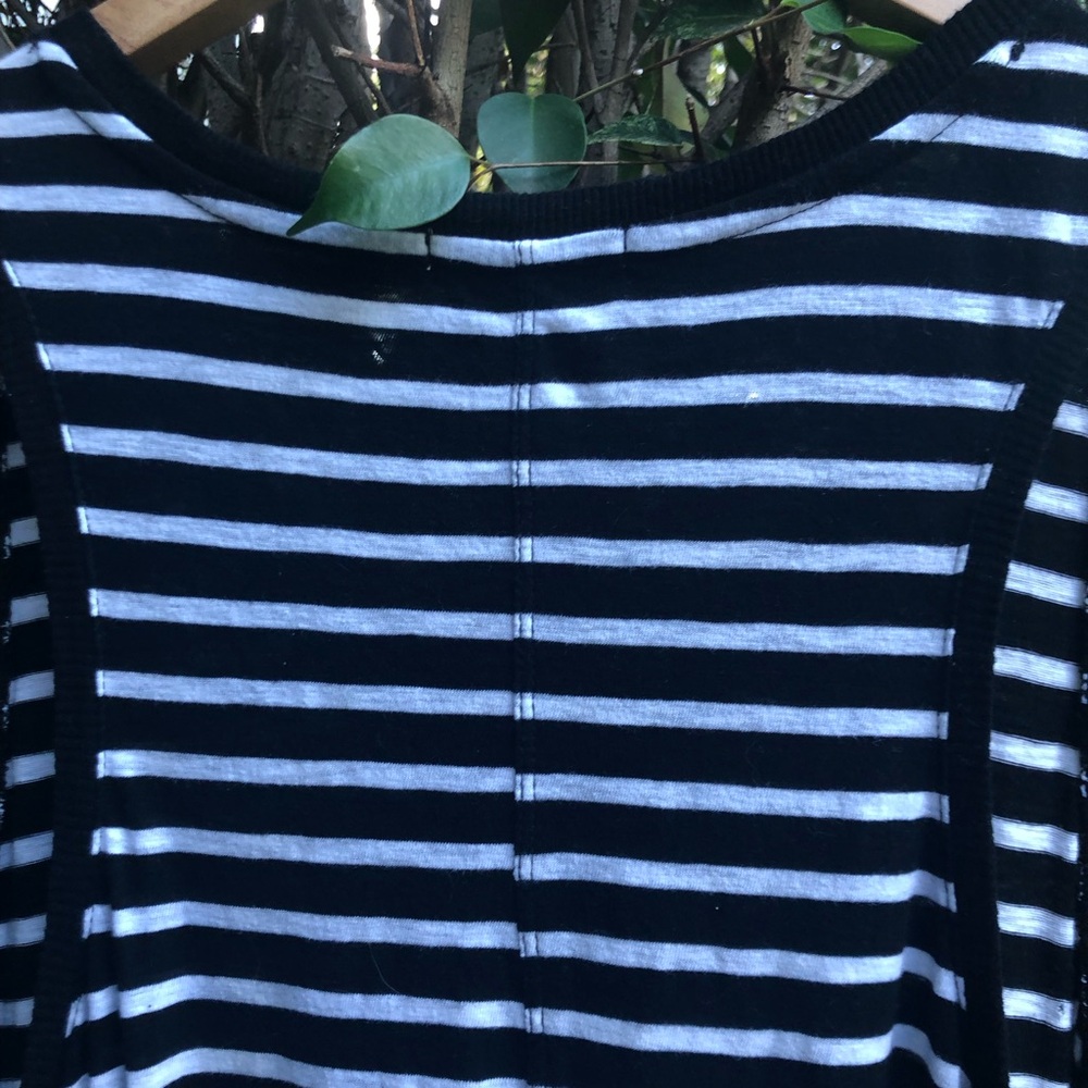 🌴 Z SUPPLY XL REVERIE V-NECK BLK & WHITE STRIPPED TANK MAXI DRESS! ❤️ - Picture 9 of 12